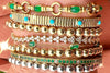 Emerald and Diamond Bangle Bracelet – 14K Gold