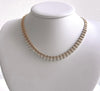 14K Gold Graduated Pear-Cut Diamond Drop Necklace – 2.56ct Statement Tennis Necklace