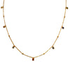18K Gold Multicolor Gemstone & Diamond Station Necklace – The Palette Necklace
