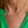 14K Gold Graduated Pear-Cut Diamond Drop Necklace – 2.56ct Statement Tennis Necklace