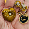 Tiger”s Eye Compass Pendant With Diamond Starburst
