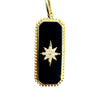 Black onyx, Northstar Tag Charm
