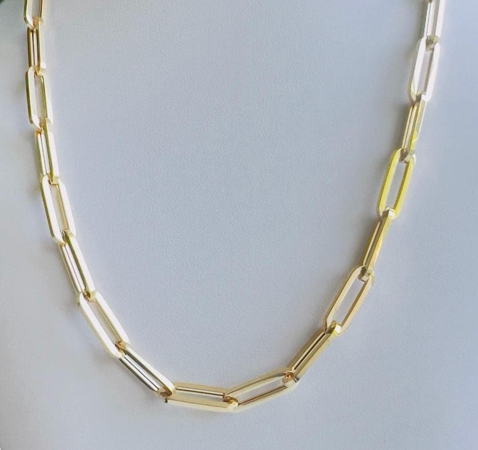 The Perfect Paperclip Chain – 14K Gold, 20 Inch