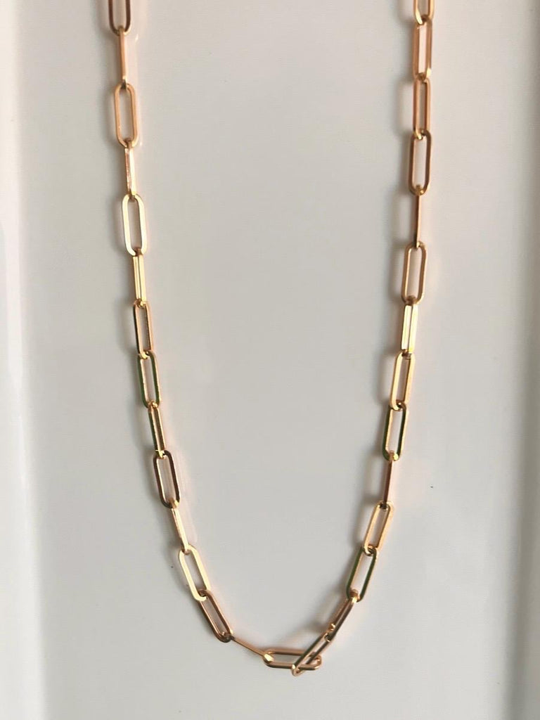 The Perfect Paperclip Chain – 14K Gold, 20 Inch