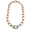 14k Gold Jumbo Paperclip Chain with Diamond Carbiner Claspe | Statement Link Necklace