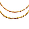 14K Gold Textured Bead Choker Chain