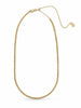 14K Gold Textured Bead Choker Chain