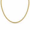 14K Gold Textured Bead Choker Chain