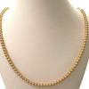 14K Yellow Gold 4mm Bead Necklace – Adjustable 18-Inch Gold Choker