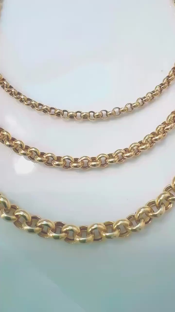 The Classic 14K Gold Rolo Chain